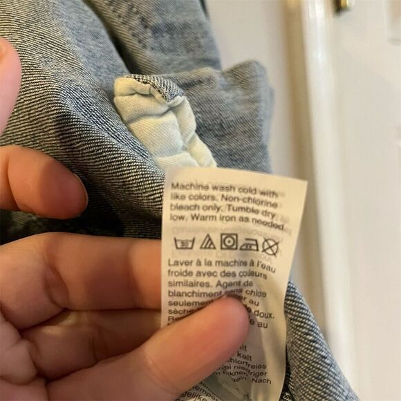 J.Crew Mercantile Women's 3XL Blue Denim Jacket Classic Fit Casual Valentine’s - Picture 7 of 9